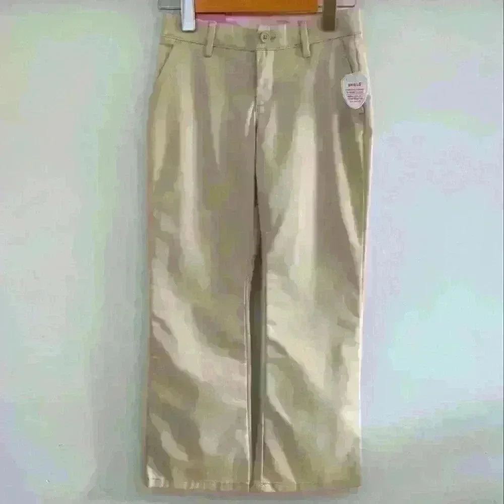 GAP | Girl's Beige Chino Straight Leg Mid Rise Unform Pants